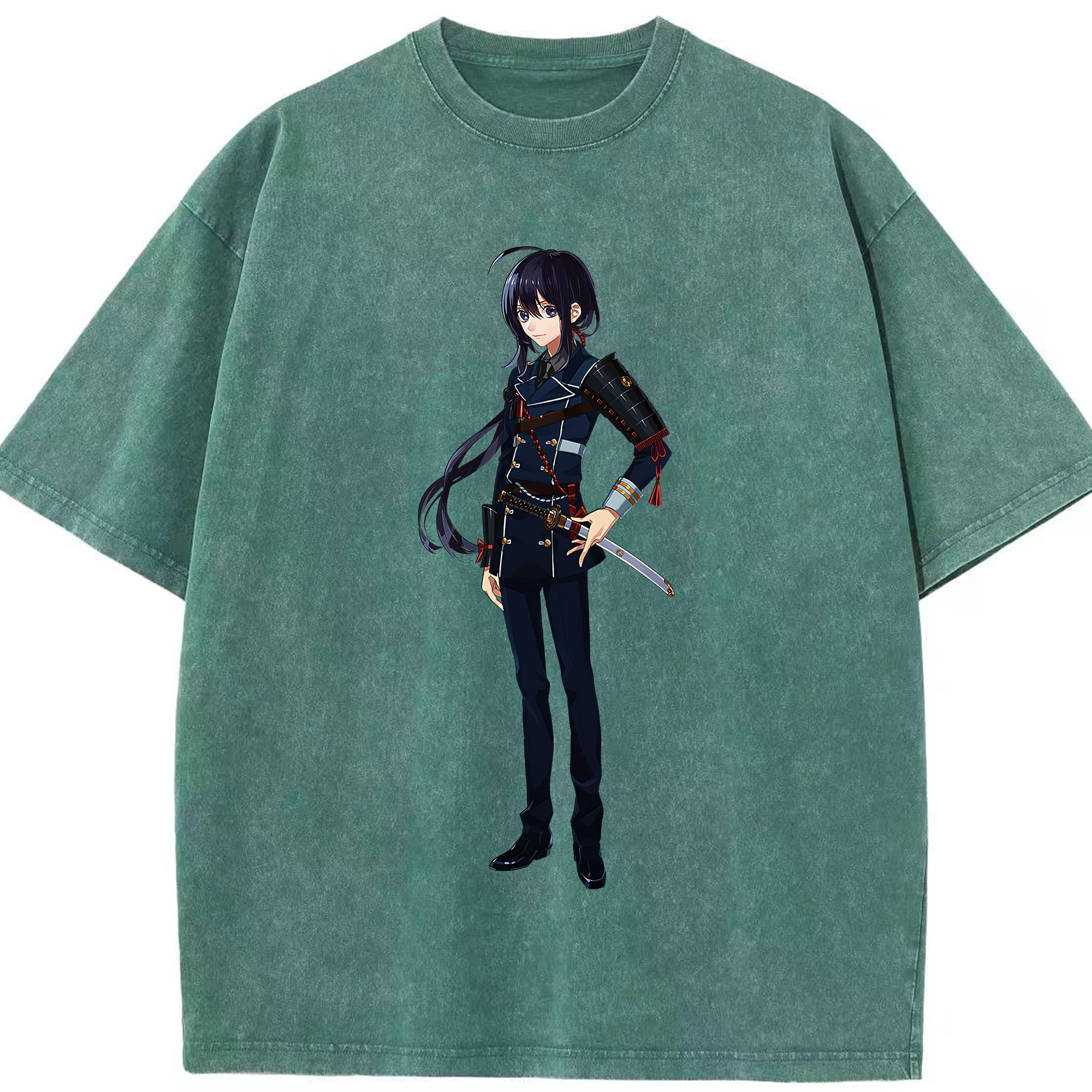 （画像用） 刀剣乱舞 Touken Ranbu 綿100% ヴィンテージ風 半袖Tシャツ（フロントプリント）